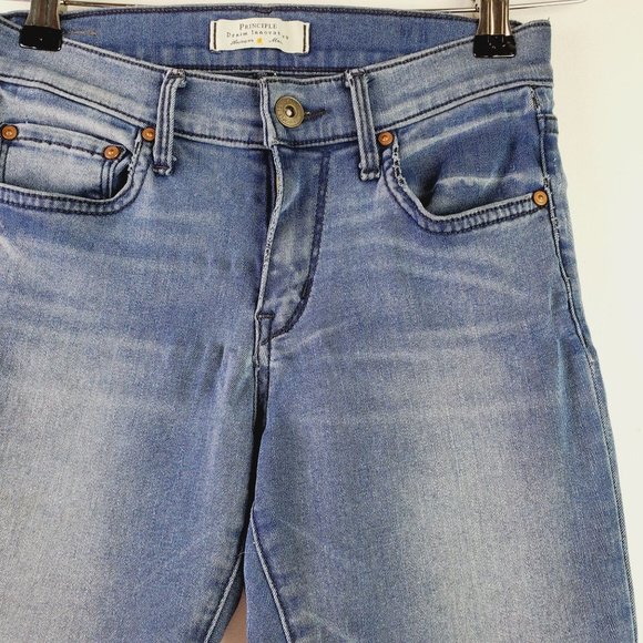 Principle Denim Innovators Dreamer Indigo Mid-Rise Skinny Jeans, Sz 25 - Picture 5 of 11